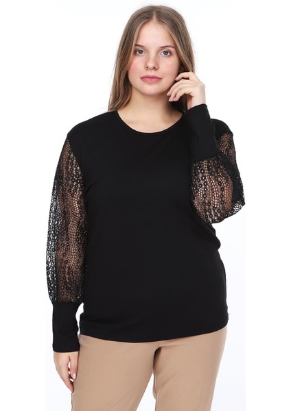 Halkalı Kol Büyük Beden Bluz 16A-0851 fiyatları
