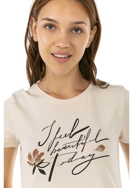 Vıshenka Kadın Bej Penye Pamuk indirimleri