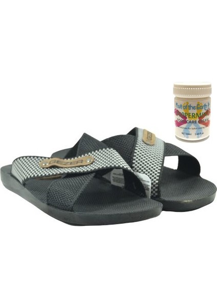 Gzr Erkek Plaj Ev Banyo Deniz Havuz Günlük Terlik 50ML Nane Ferahlığı Topuk Çatlağı ve Nasır Giderici Krem