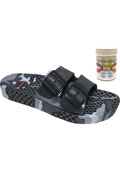 Gzr Erkek Plaj Ev Banyo Deniz Havuz Günlük Terlik 50ML Nane Ferahlığı Topuk Çatlağı ve Nasır Giderici Krem