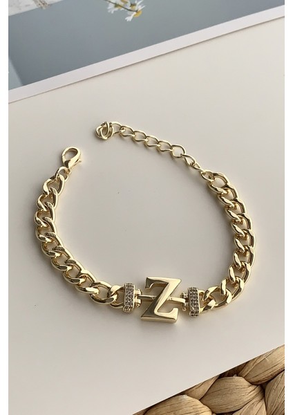 Gold Z Harf Bileklik TRBILEK7579 B34003