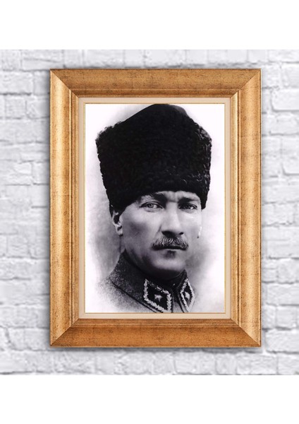 Çerçeveli Atatürk Kanvas Tablo