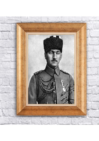 Çerçeveli Atatürk Kanvas Tablo