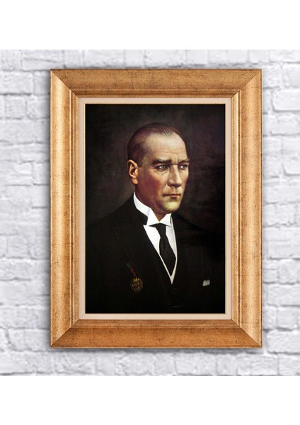 Çerçeveli Atatürk Kanvas Tablo