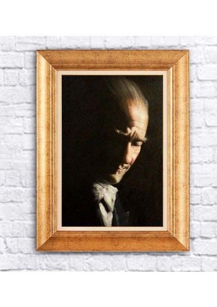 Çerçeveli Atatürk Kanvas Tablo
