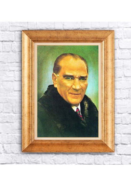 Çerçeveli Atatürk Kanvas Tablo