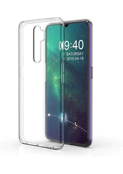 Oppo A5 2020 Kılıf Şeffaf Silikon Hibrit Case