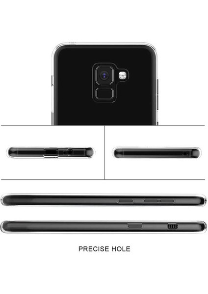 Samsung Galaxy A8 2018 Kılıf Şeffaf Silikon Hibrit Case Kapak fiyatları