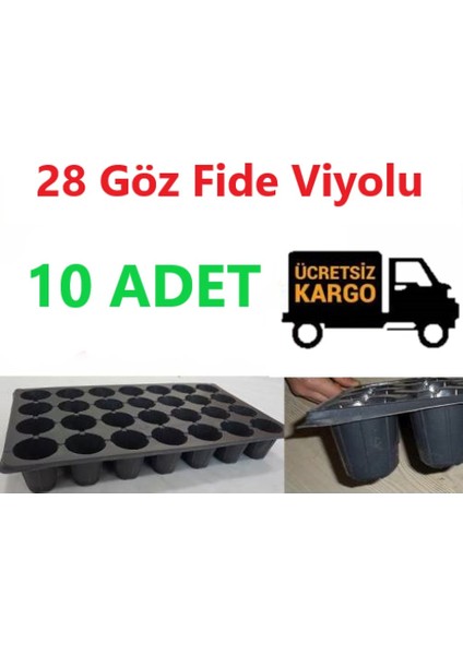 28 Gözlü Fide Ekim Viyolü 10 Adet