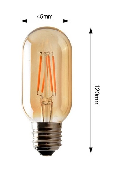 4 Watt Rustik LED Ampul CT-4298 - Amber Renk