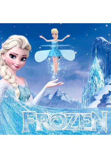 Prenses Elsa Frozen Uçan Peri El Sensörlü Şarjlı Uçan Bebek