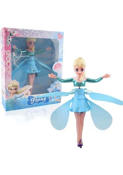 Prenses Elsa Frozen Uçan Peri El Sensörlü Şarjlı Uçan Bebek