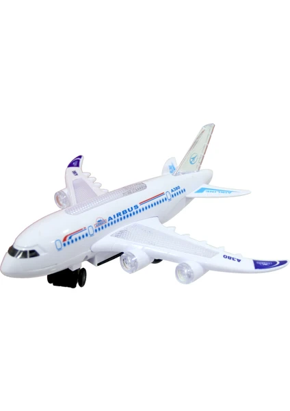 Happy Toys Airline Pilli Işıklı Sesli Çarp-Dön Uçak