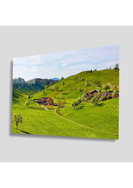 Yeşil Cam Tablo 4mm Dayanıklı Temperli Cam