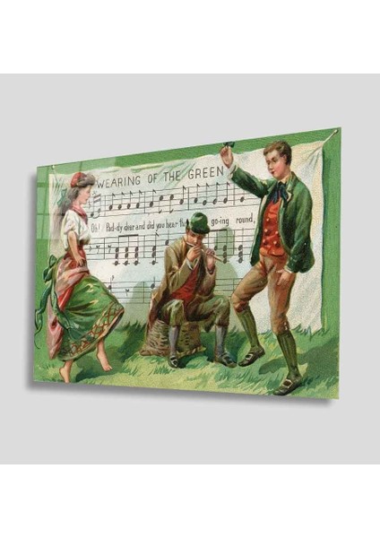 Yeşil Cam Tablo 4mm Dayanıklı Temperli Cam