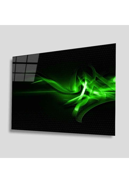 Yeşil Cam Tablo 4mm Dayanıklı Temperli Cam