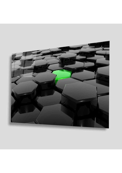 Yeşil Cam Tablo 4mm Dayanıklı Temperli Cam