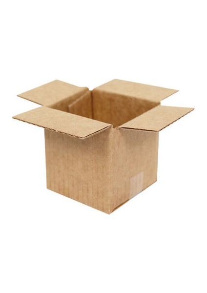 4,5x4,5x4,5cm Tek Oluklu Koli - Kraft (50 Adet)