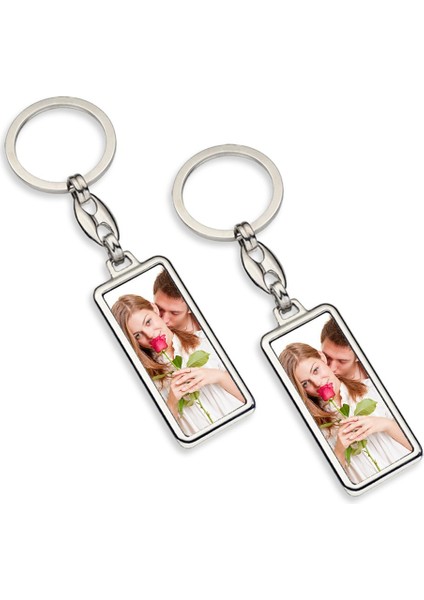 Kişiye Özel Ikili Krom Anahtarlık