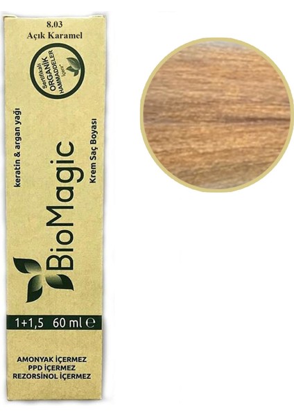 Organik Saç Boyası 60 ml Doğal Amonyaksız Rezorsinol ve Ppd Bulunmaz