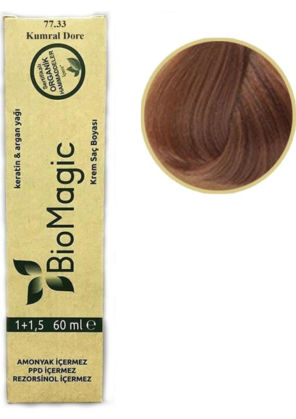 Organik Saç Boyası 60 ml Doğal Amonyaksız Rezorsinol ve Ppd Bulunmaz