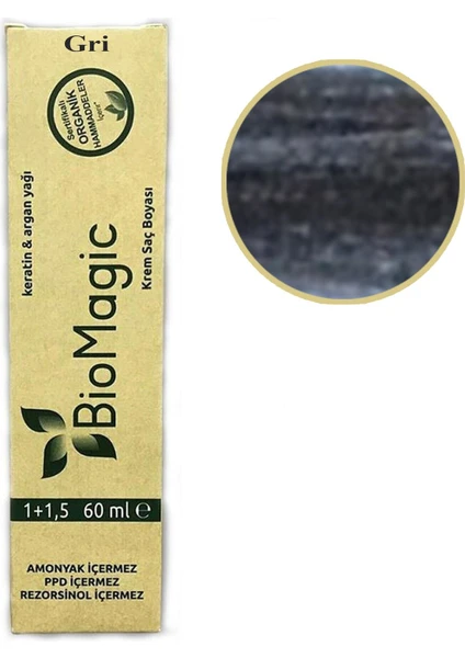 Biomagic Organik Saç Boyası 60 ml Doğal Amonyaksız Rezorsinol ve Ppd Bulunmaz