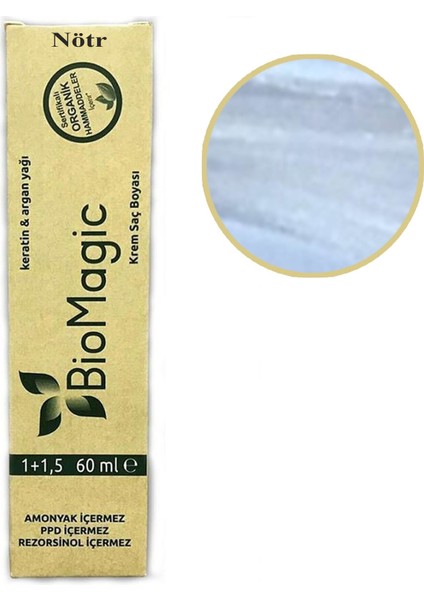 Biomagic Organik Saç Boyası 60 ml Doğal Amonyaksız Rezorsinol ve Ppd Bulunmaz