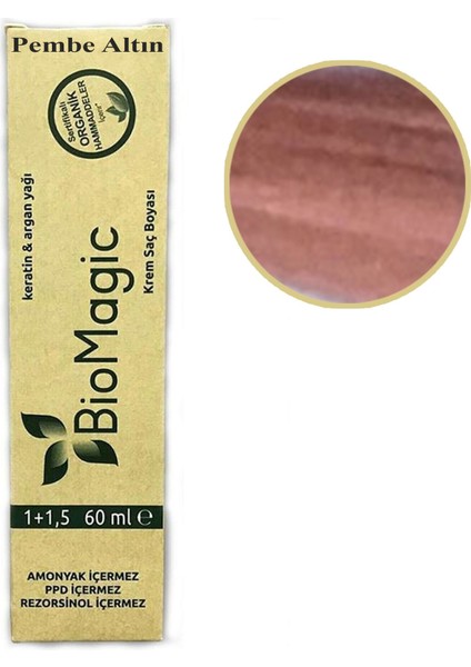 Organik Saç Boyası 60 ml Doğal Amonyaksız Rezorsinol ve Ppd Bulunmaz