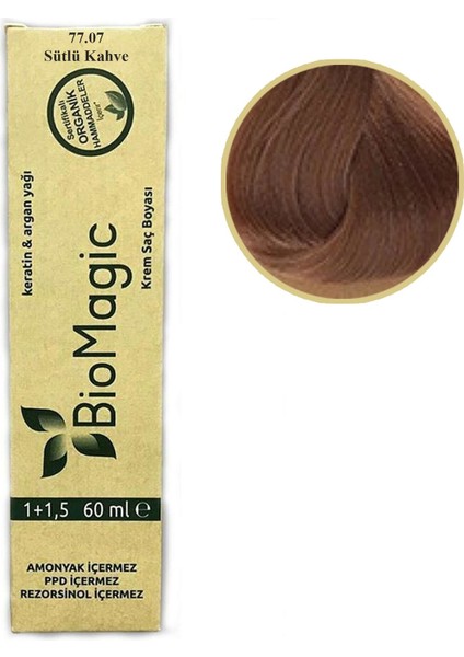 Organik Saç Boyası 60 ml Doğal Amonyaksız Rezorsinol ve Ppd Bulunmaz