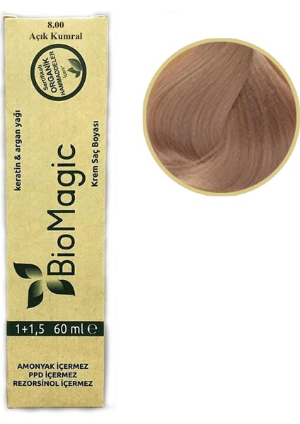 Organik Saç Boyası 60 ml Doğal Amonyaksız Rezorsinol ve Ppd Bulunmaz