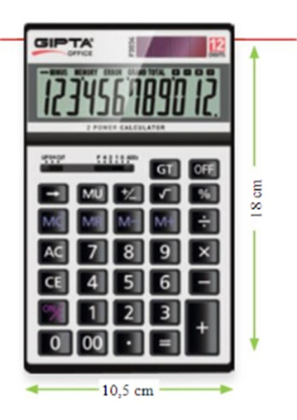 F3034 Hesap Makinası 12 Dıgıt Masa Tipi