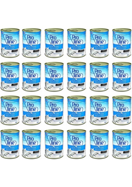 Pro Line Balıklı Et Parçacıklı Kedi Konservesi 415 gr 24 Adet