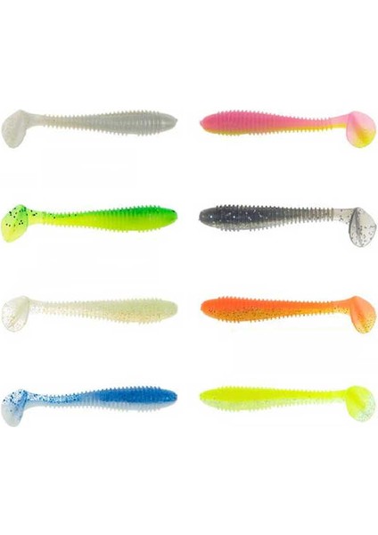 Round Bait 100MM Silikon Balık