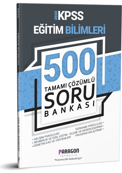 Paragon Yayınları Kpss Eğitim Bilimleri Soru Bankası