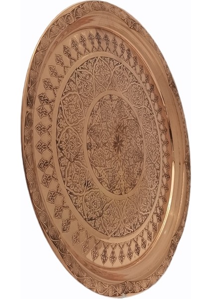 Bakır Tepsi Yuvarlak Desenli 34 cm fırsatları