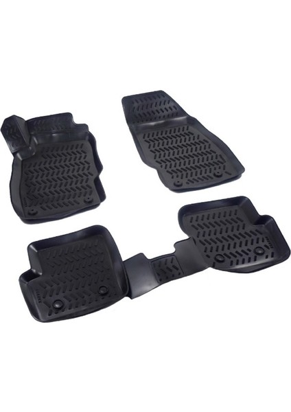 Renault Megane 2/3 2002-2016 Arası 3D Havuzlu Paspas ve Rizline Bagaj Havuzu Set
