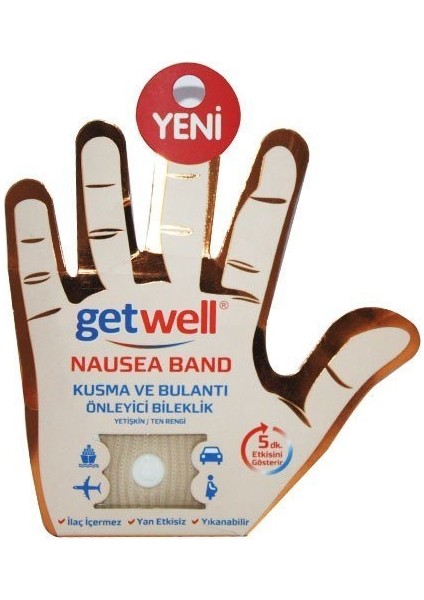 Yetişkin ve Kusma Bandı 1 Çift (Nause Band) Ten Rengi