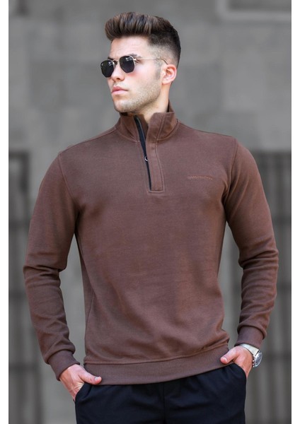 Koyu Kahverengi Erkek Sweatshirt 5156