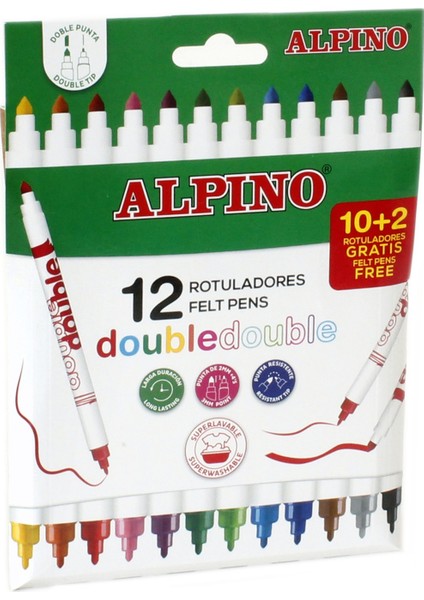 Lisanslı Çift Yönlü 12'li Keçeli Kalem AR-002013