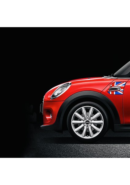 Mini Cooper F55 F56 Yan Sinyal Çevresi 3D Kaplama Sticker - Gray Jk Union Jk Jcw Damalı modelleri