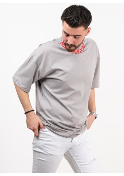 Oversize Penye Pamuklu Erkek T-Shirt