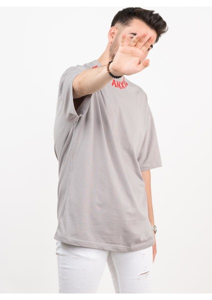 Oversize Penye Pamuklu Erkek T-Shirt fiyatları