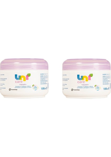 Uni Baby Vazelin 100 ml x 2 Adet