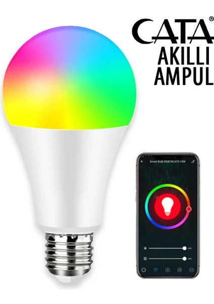 CT-4000 9W Akıllı LED Ampul E27 16 Milyon Renk