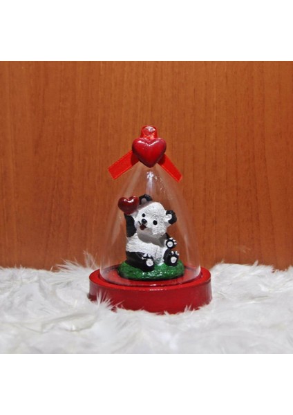 Panda Kutulu Kupa Panda Fanus Biblo Hediye Seti