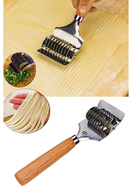 Paslanmaz Çelik Erişte Makinesi - Makarna Kesici - Dilimleyici - Hamur Kesici