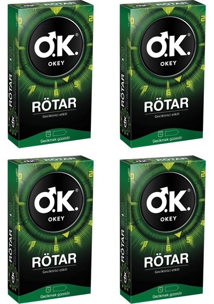 4 Kutu Okey Rötar Prezervatif 10'lu Paket