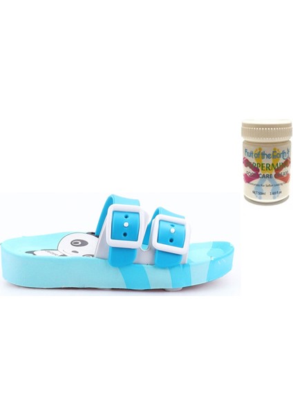 Gzr Erkek Çocuk Plaj Ev Banyo Deniz Havuz Günlük Terlik 50ML Nane Ferahlığı Topuk Çatlağı ve Nasır Giderici Krem