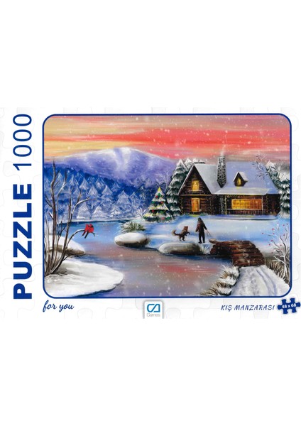 Ca Games Kış Manzarası 1000 Parça Puzzle