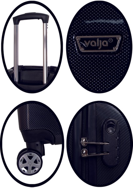 VL-240 Noktalı Gümüş Kabin Boy Valiz fırsatları